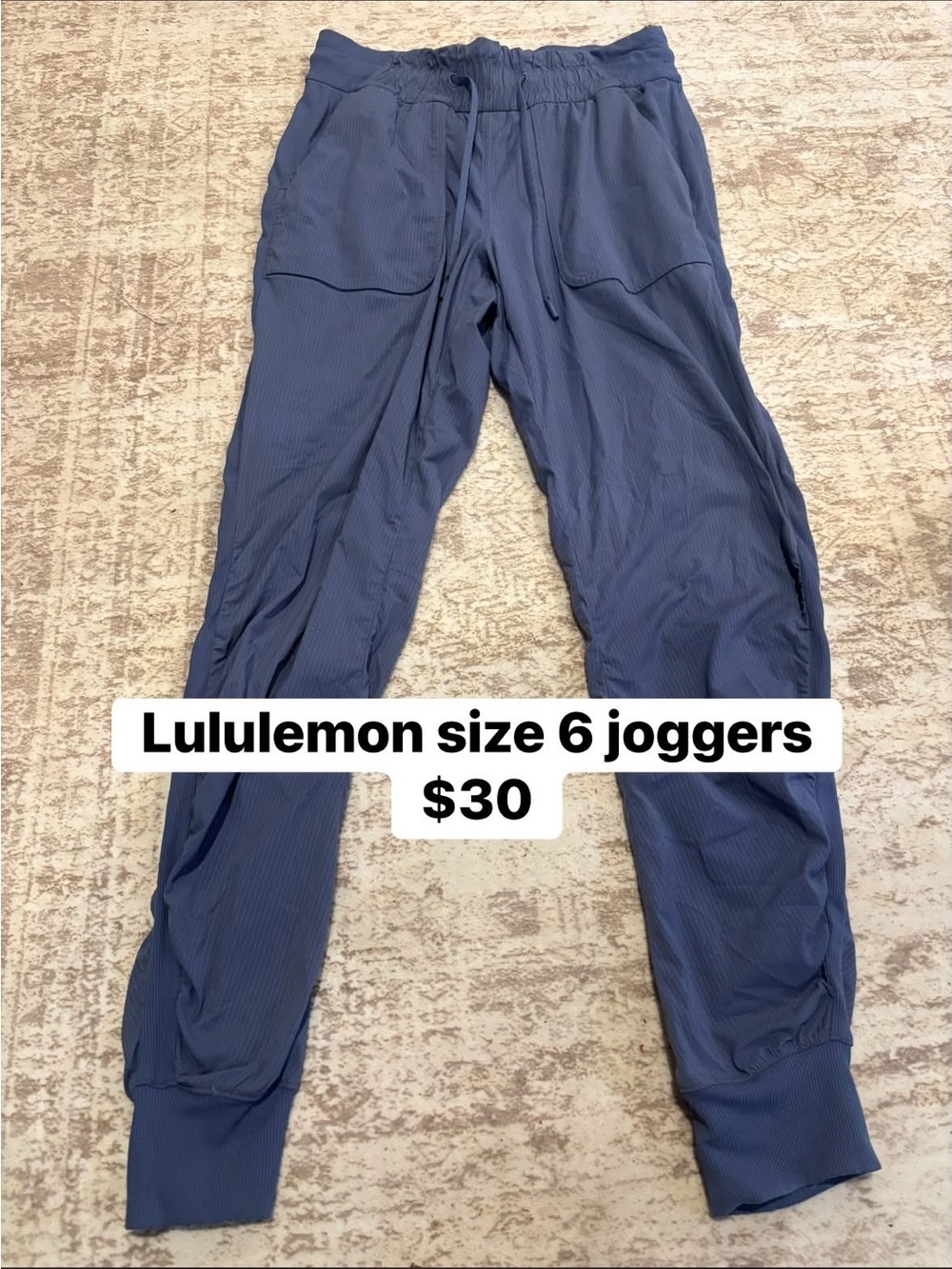 lululemon athletica Youth Navy Blue Jogger Sweatpants